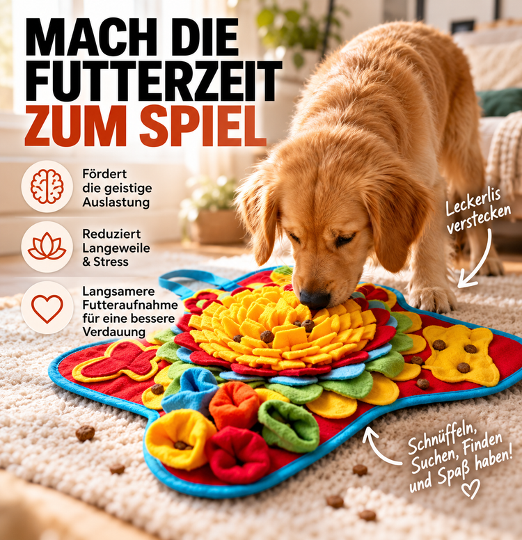 Schnüffelmatte für Hunde – Interaktives Beschäftigungsspielzeug